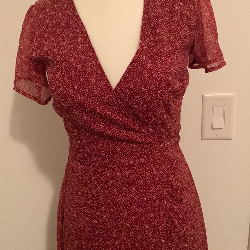 Abercrombie & Fitch Red High Low Dress - Picture 5 of 5